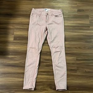 Old Navy Super Skinny Light Pink Jeans in size 4.